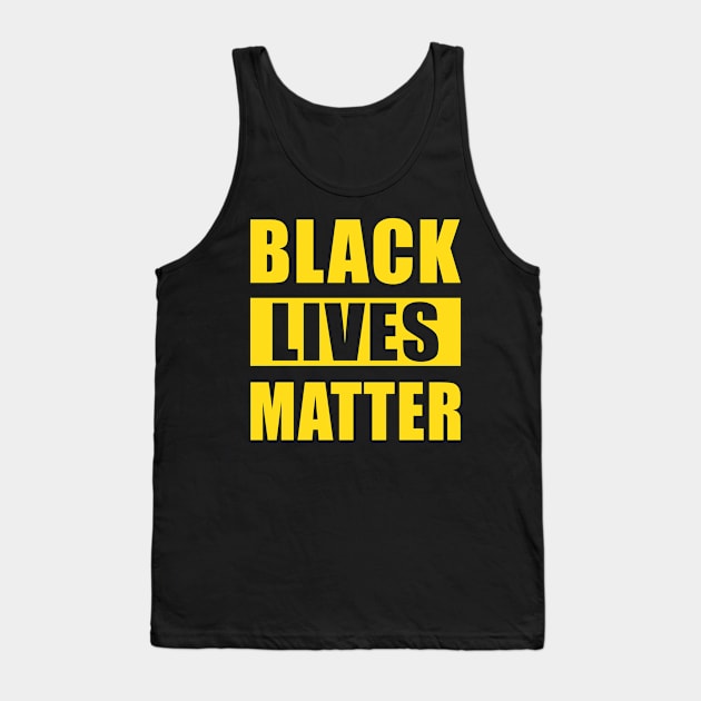 Black Lives Matter Stop Racism Tank Top by TEEWEB